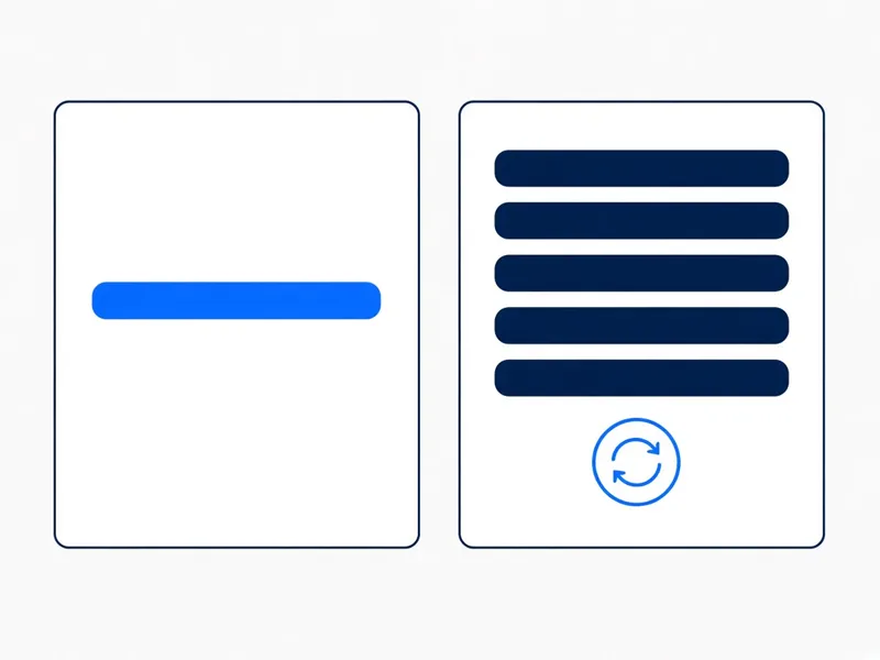 Illustration of two pricing cards for setup and monthly care