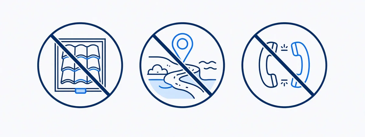 Illustration of listing shortcuts to avoid