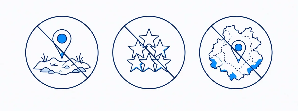 Illustration of listing shortcuts to avoid
