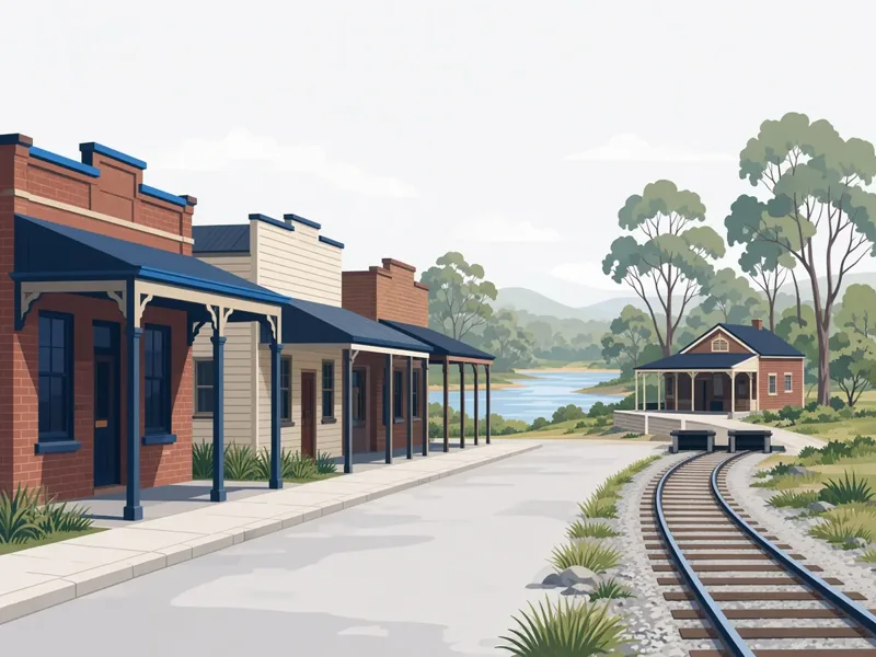 Illustration of a Werribee street, with the zoo left out of the frame