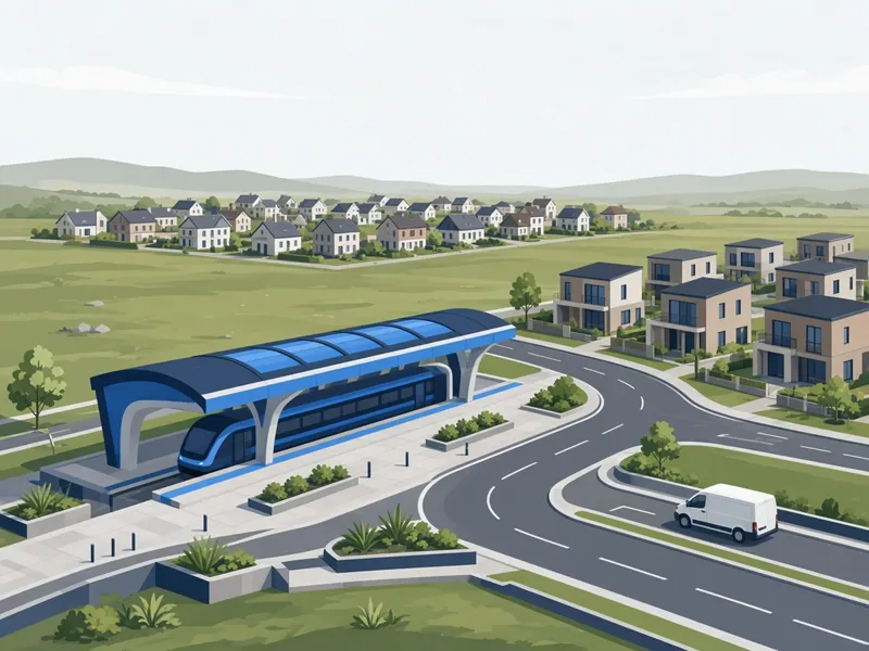 Illustration of a station and surrounding streets at Wyndham Vale